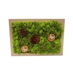Tablou cu licheni Green Mood 21×30 cm Casă și grădină