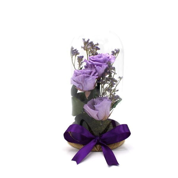 Cupolă cu trandafir criogenat Purple Rose 1-8 Martie