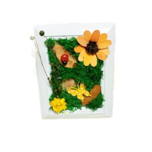 Tablou cu licheni Floare 15×20 cm Cadouri speciale