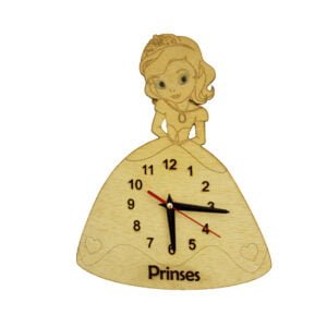 Ceas gravat Prințesa 20×28 cm Cadouri personalizate cu gravură laser